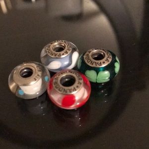 Glass Pandora Charms